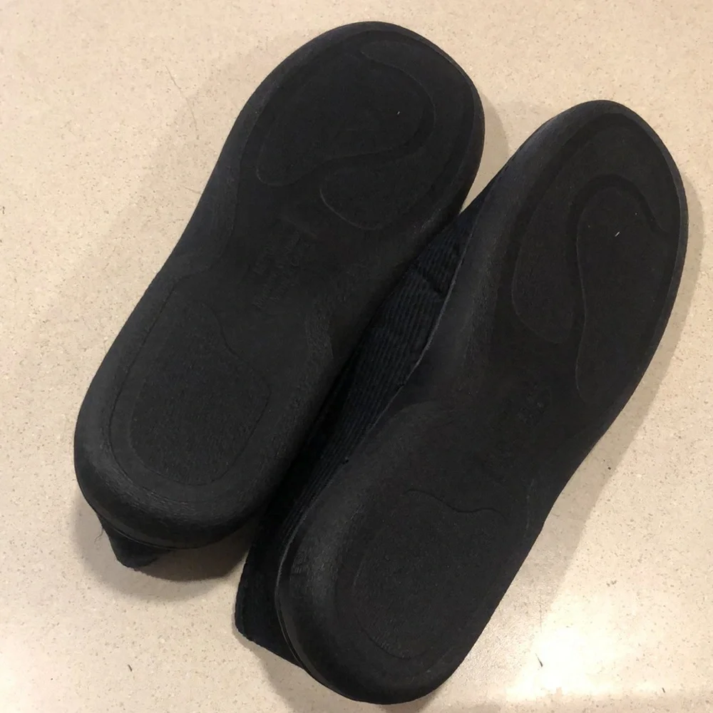 MENS SLIP ON HOUSE SHOES NAVY SIZE 10